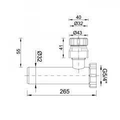 Труба соединения с клапаном STY-513-L