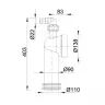Колено для унитаза STY-530-90-M