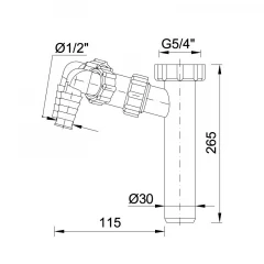 Труба соединения с клапаном STY-513-Y