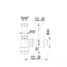 Сифон для умивальника STY-531-3