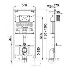 Инсталляция для унитаза NIAGARA FIX STY-740