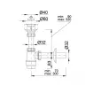 Сифон для умывальника STY-533-3