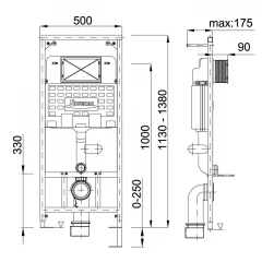 Инсталляция для унитаза NIAGARA STY-740-M