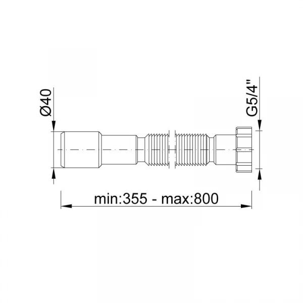 Гнучка труба STY-616-3