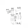 Сифон для моек STY-538-4