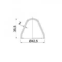 Конус накладка для умивальника STY-527