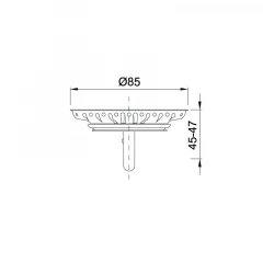 Пробка сливного клапана STY-654-D