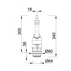 Сливной механизм для бачка унитаза STY-720