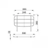 Решітка для раковини STY-350-1-F