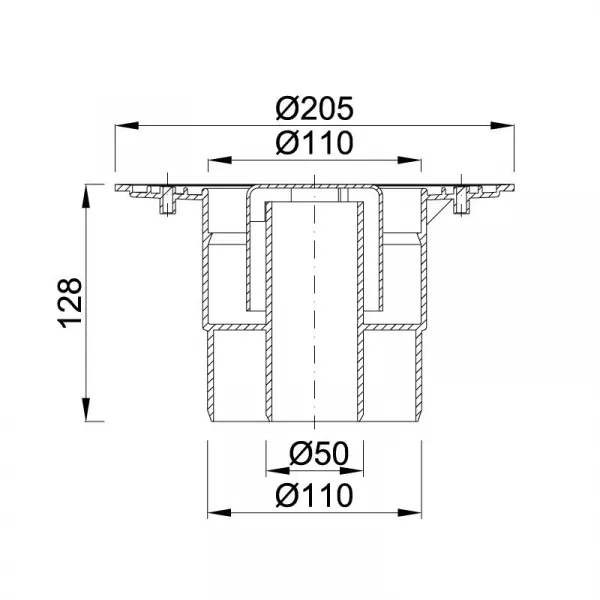 Сливной трап STY-600-110-50