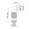 Колено для унитаза STY-530-90-F